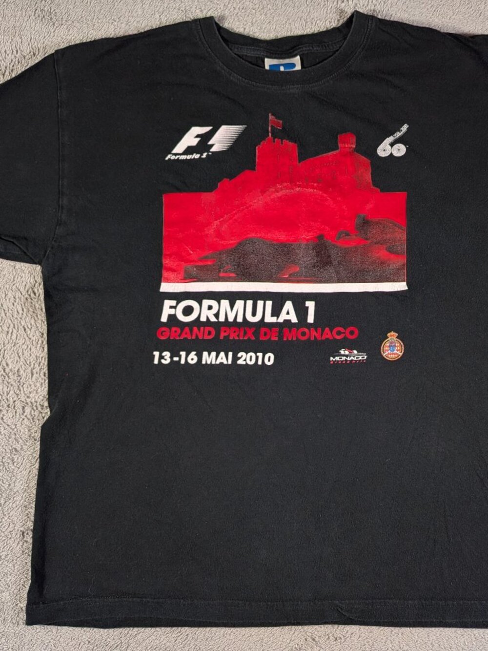 Russell Athletic F1 Grand Prix de Monaco 2010 60th Anniversary Tee L